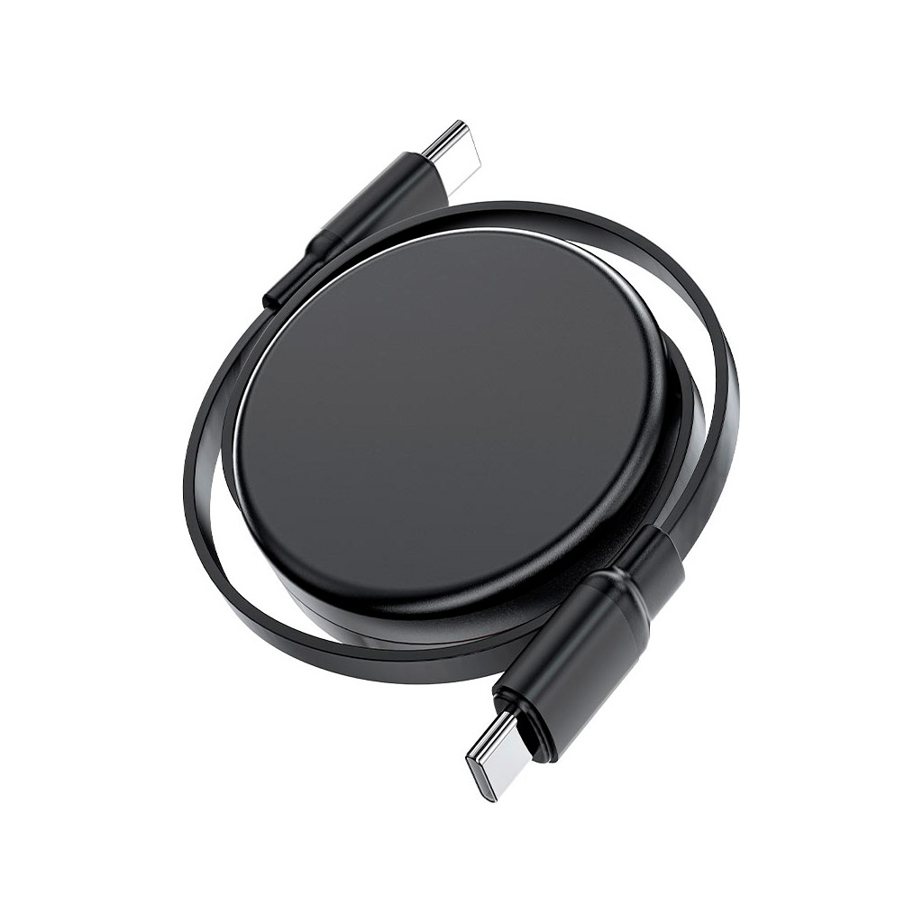 Дата кабель USB-C to USB-C 0.8m 60W dual retraction C13-03 Black Acefast (6974316280132) - фото 5 Дата кабель USB-C to USB-C 0.8m 60W dual retraction C13-03 Black Acefast (6974316280132) - фото 5