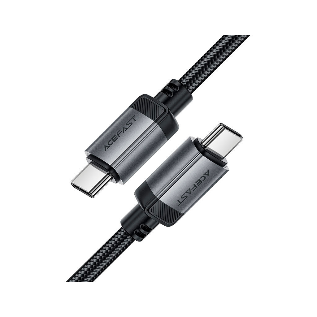 Дата кабель USB-C to USB-C 1.2m 3A aluminum alloy C20-03 Black Acefast (6974316283775) - фото 4 Дата кабель USB-C to USB-C 1.2m 3A aluminum alloy C20-03 Black Acefast (6974316283775) - фото 4