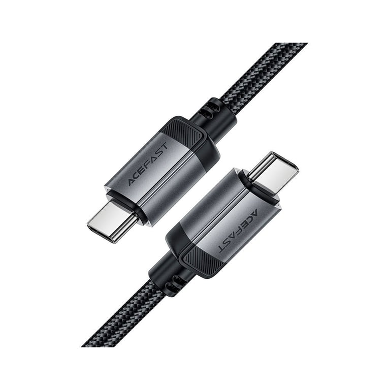 Дата кабель USB-C to USB-C 1.2m 3A aluminum alloy C20-03 Black Acefast (6974316283775) - фото 4
