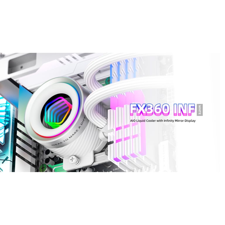 Система рідинного охолодження ID-Cooling FX360 INF White (FX360 INF WHITE) - фото 8