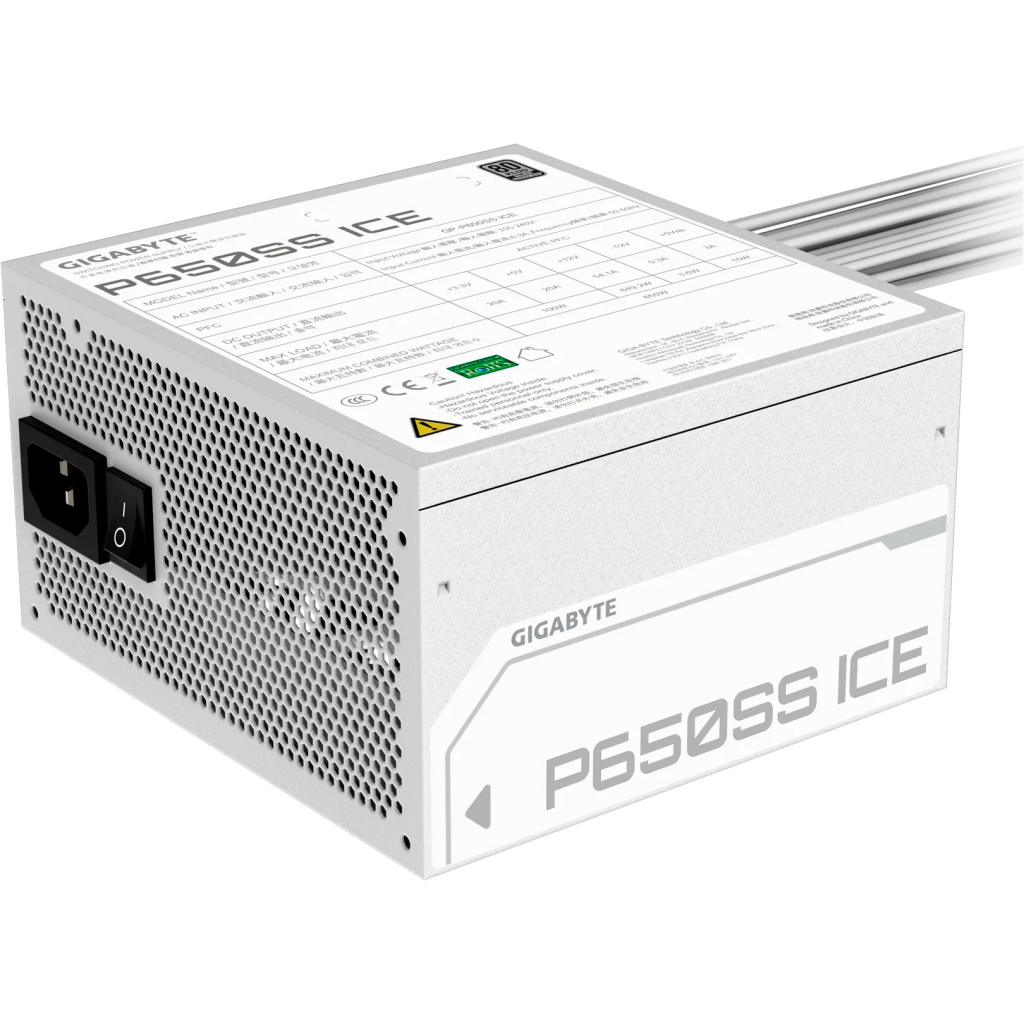 Блок живлення GIGABYTE 650W (GP-P650SS ICE) - фото 4 Блок живлення GIGABYTE 650W (GP-P650SS ICE) - фото 4
