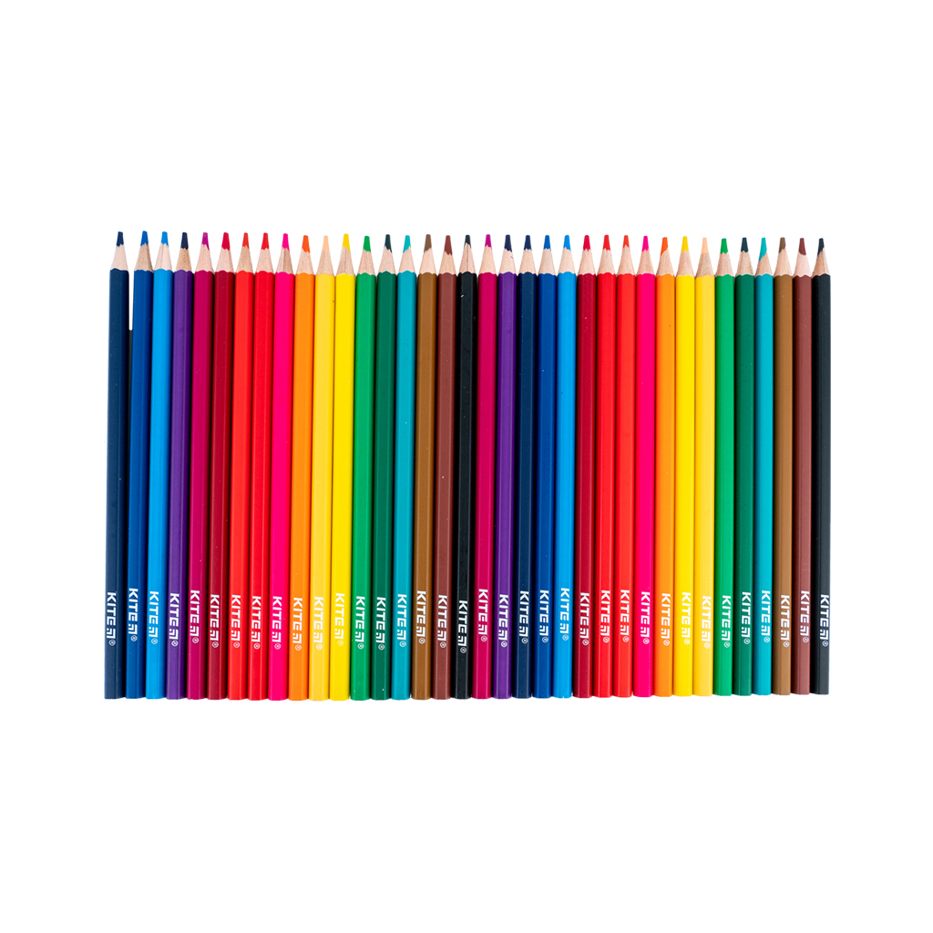 Олівці кольорові Kite Classic 36 кольорів (K-057) - фото 3 Олівці кольорові Kite Classic 36 кольорів (K-057) - фото 3