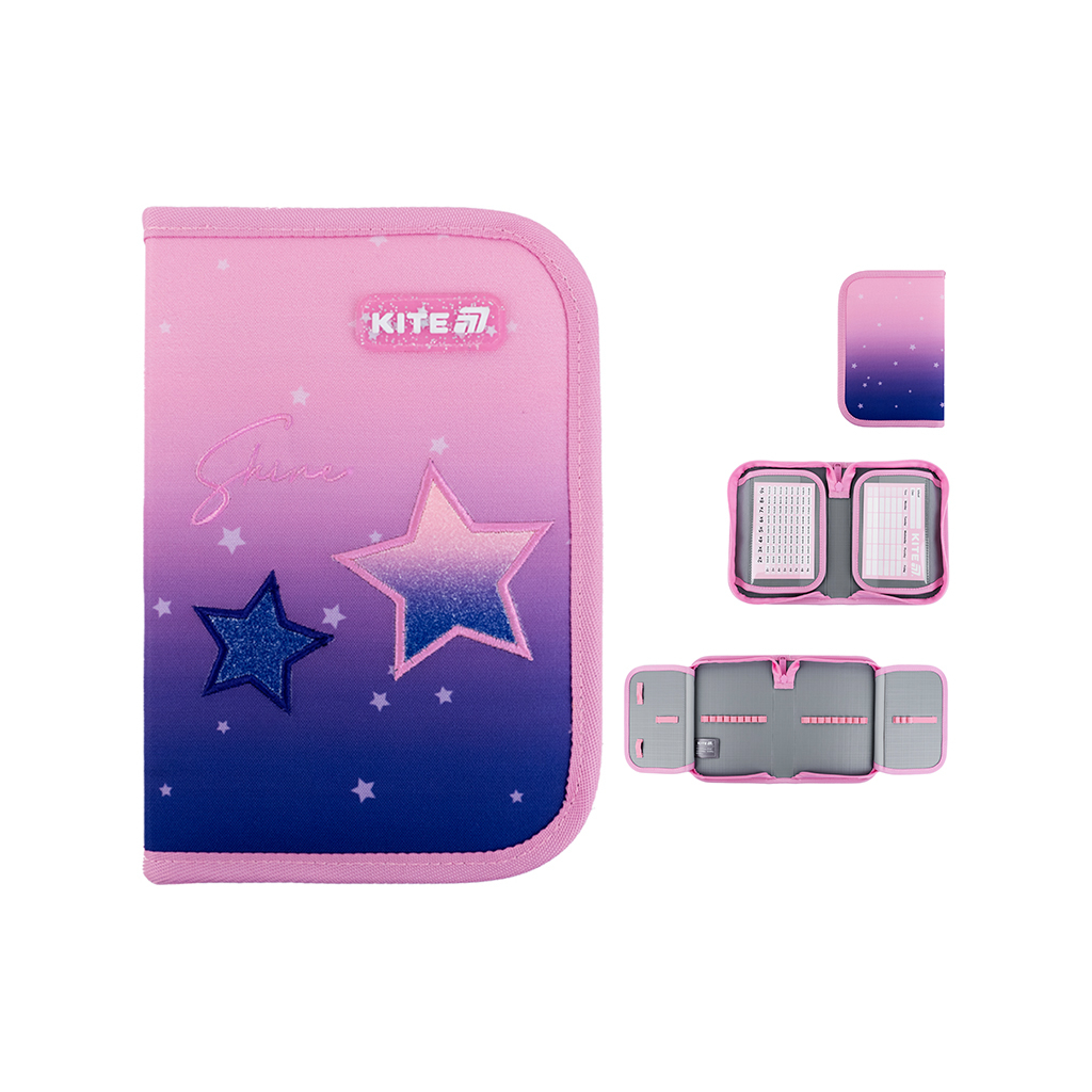 Пенал Kite 622 Sparkling, 1 відділення, 2 відвороти (K25-622-1) Пенал Kite 622 Sparkling, 1 відділення, 2 відвороти (K25-622-1)