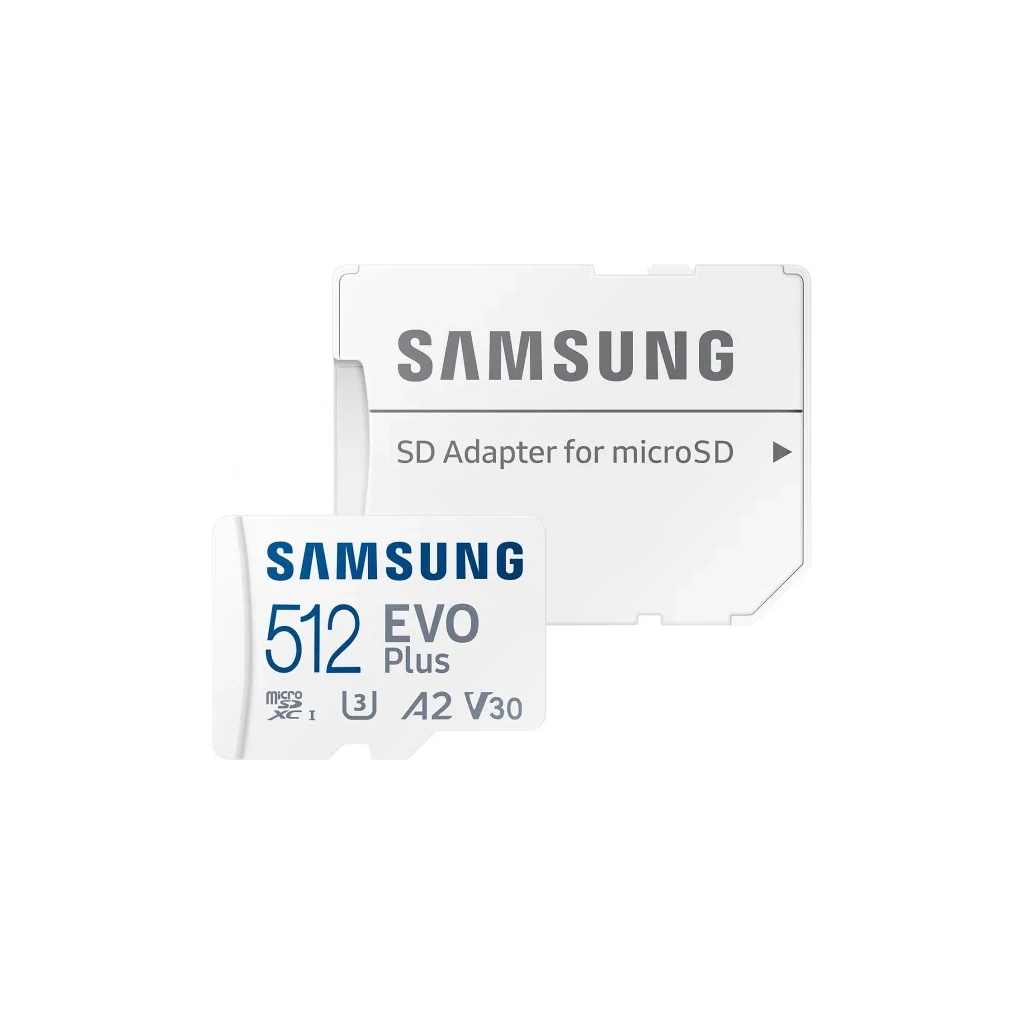 Карта пам'яті Samsung 512 GB microSDXC Class 10 UHS-I U3 V30 A2 EVO Plus+SD Adapte (MB-MC512SA/EU) - фото 5 Карта пам'яті Samsung 512 GB microSDXC Class 10 UHS-I U3 V30 A2 EVO Plus+SD Adapte (MB-MC512SA/EU) - фото 5