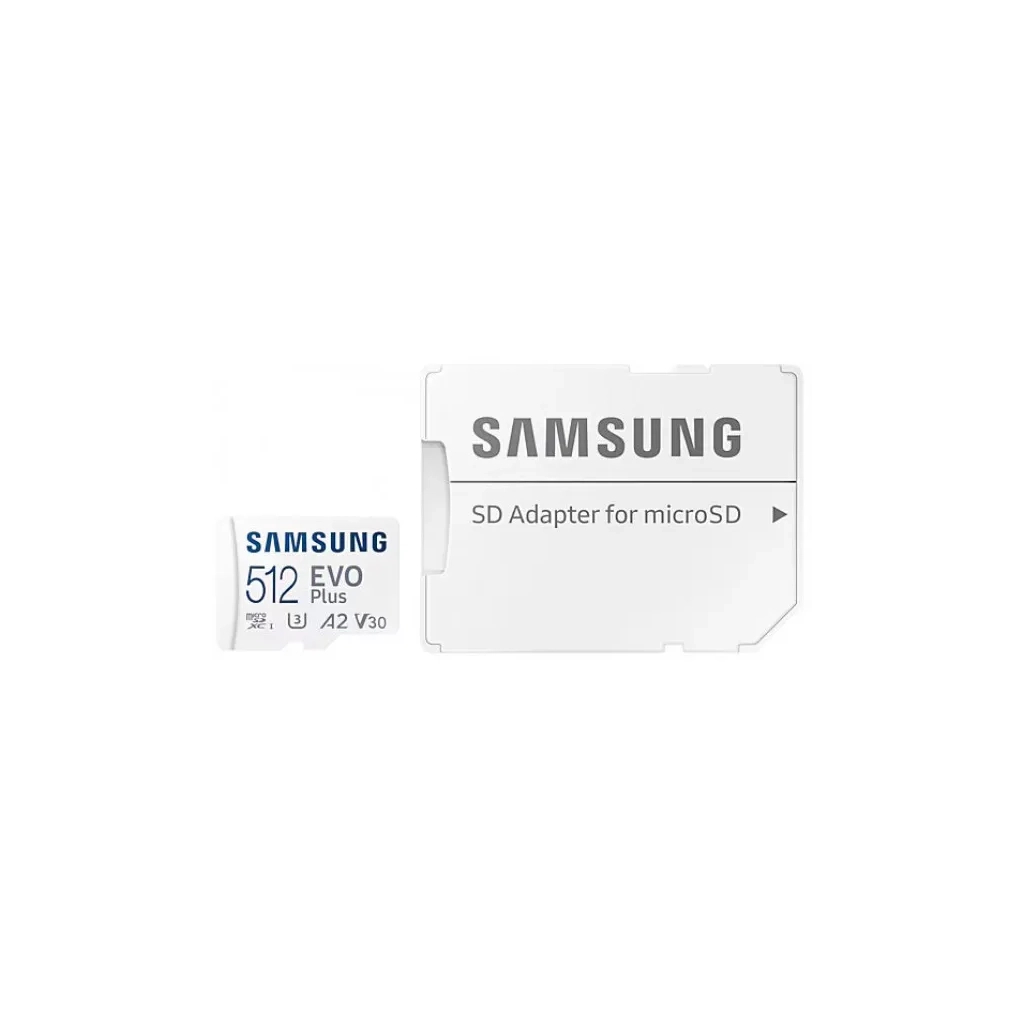 Карта пам'яті Samsung 512 GB microSDXC Class 10 UHS-I U3 V30 A2 EVO Plus+SD Adapte (MB-MC512SA/EU) - фото 6 Карта пам'яті Samsung 512 GB microSDXC Class 10 UHS-I U3 V30 A2 EVO Plus+SD Adapte (MB-MC512SA/EU) - фото 6
