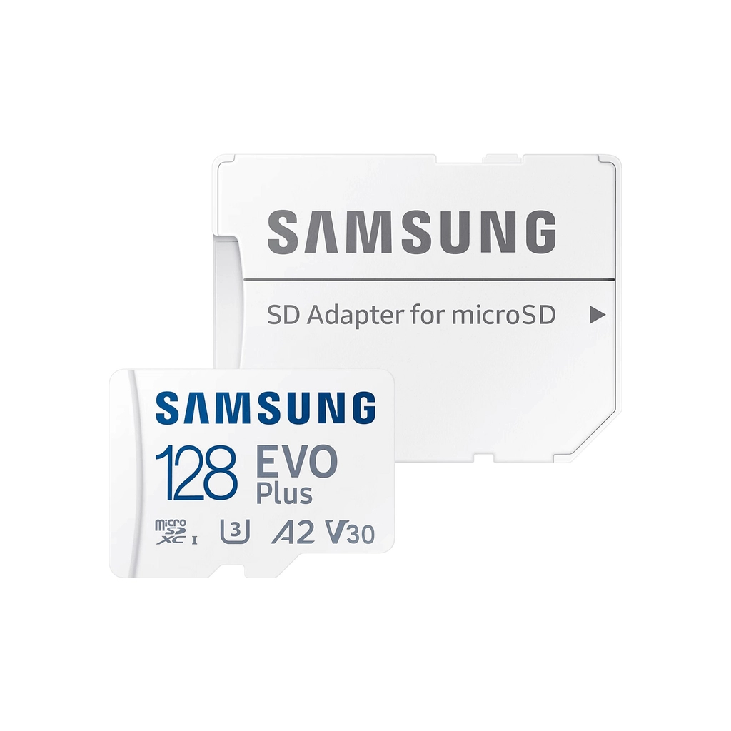 Карта памяті Samsung 128 GB microSDXC Class 10 UHS-I U3 V30 A2 EVO Plus+SD Adapte (MC128SA/EU)