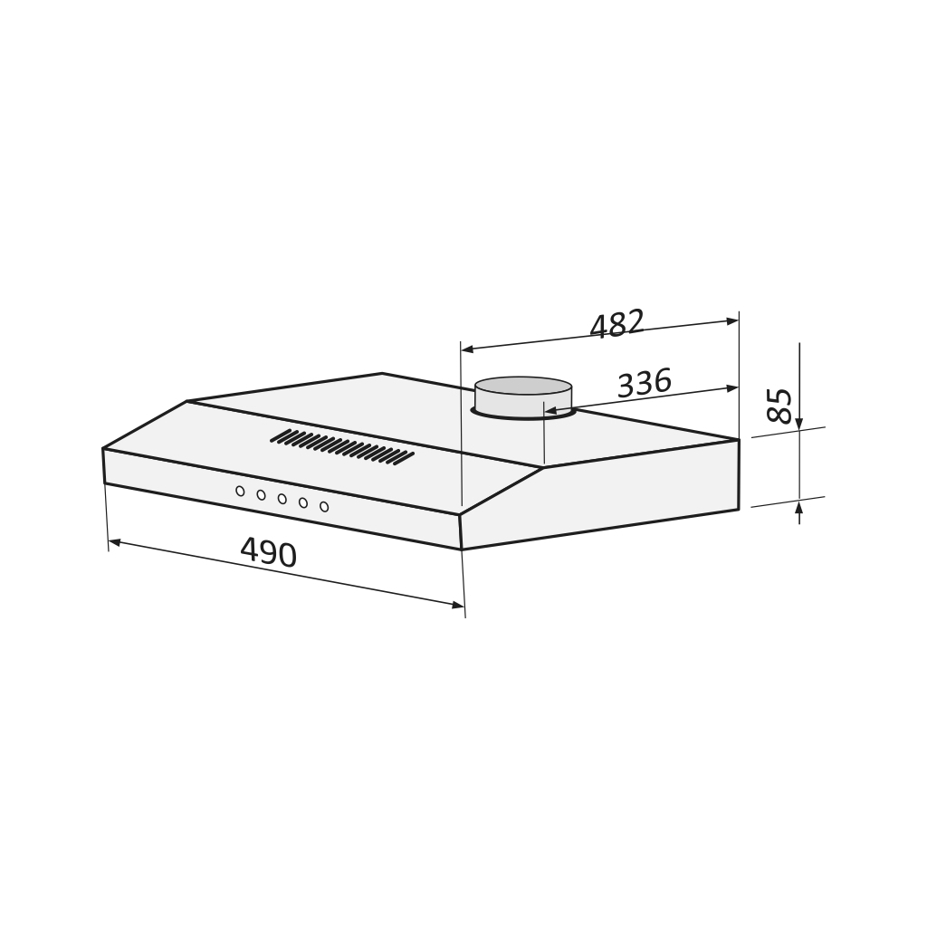 Витяжка кухонна DAHATI CH-500BR - фото 4 Витяжка кухонна DAHATI CH-500BR - фото 4