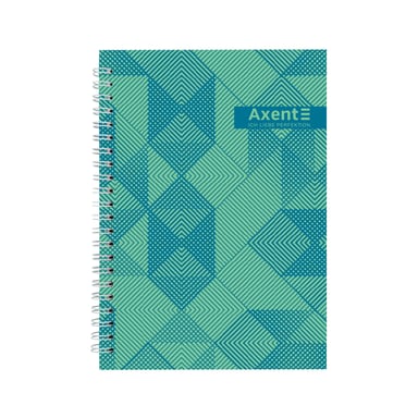Блокнот Axent на спіралі А5 96 аркушів, клітинка, тверда обкладинка №34 (8032-34-A) - фото 1