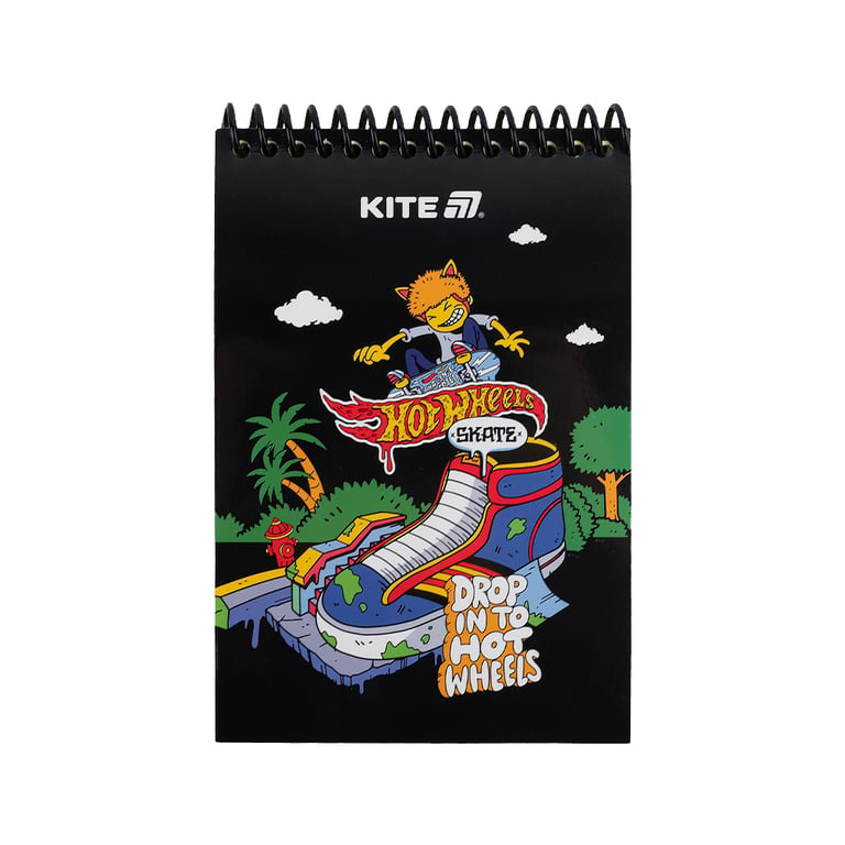 Блокнот Kite на спіралі Hot Wheels А6, 48 аркушів, нелінований (HW25-196-2) - фото 2