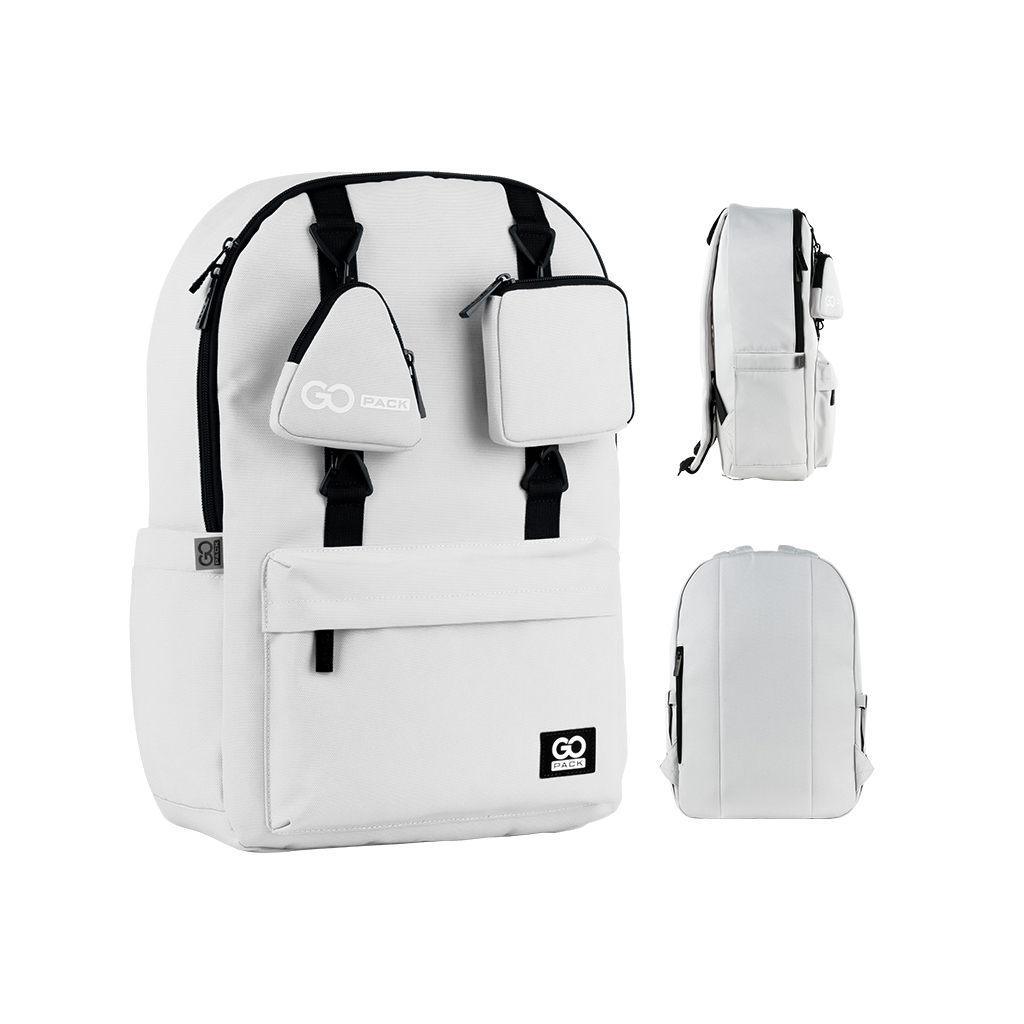 Рюкзак шкільний GoPack Education Teens 178 сірий (GO25-178L-2) - фото 1