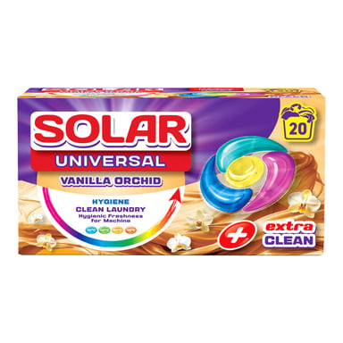 Капсули для прання Solar Household Universal Vanilla Orchid 20 шт. (4820269930261) - фото 1