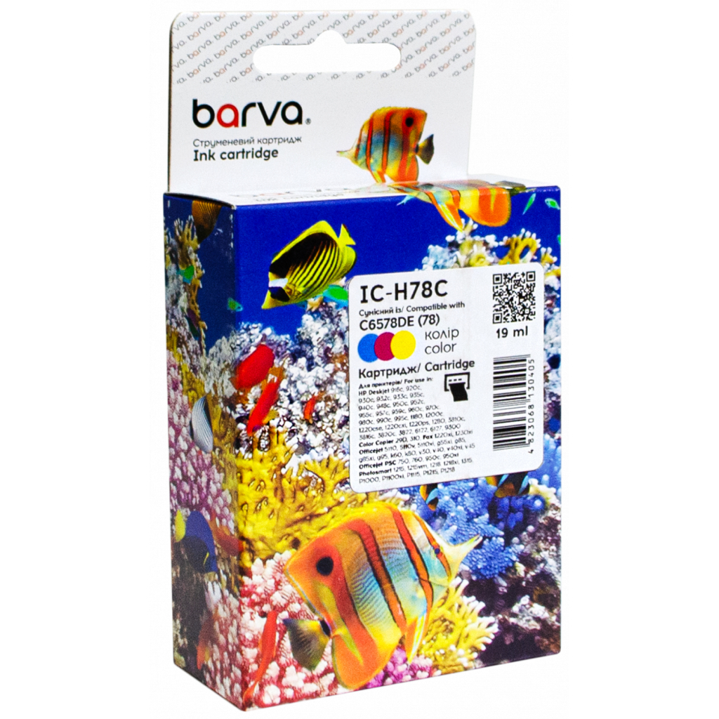 Картридж Barva HP 78 (C6578DE) 560 арк, Color (IC-H78C) - фото 1 Картридж Barva HP 78 (C6578DE) 560 арк, Color (IC-H78C) - фото 1