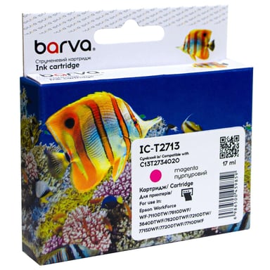 Картридж Barva Epson T2713 27XL (C13T27134020) 1100 c, Magenta (IC-T2713) - фото 1