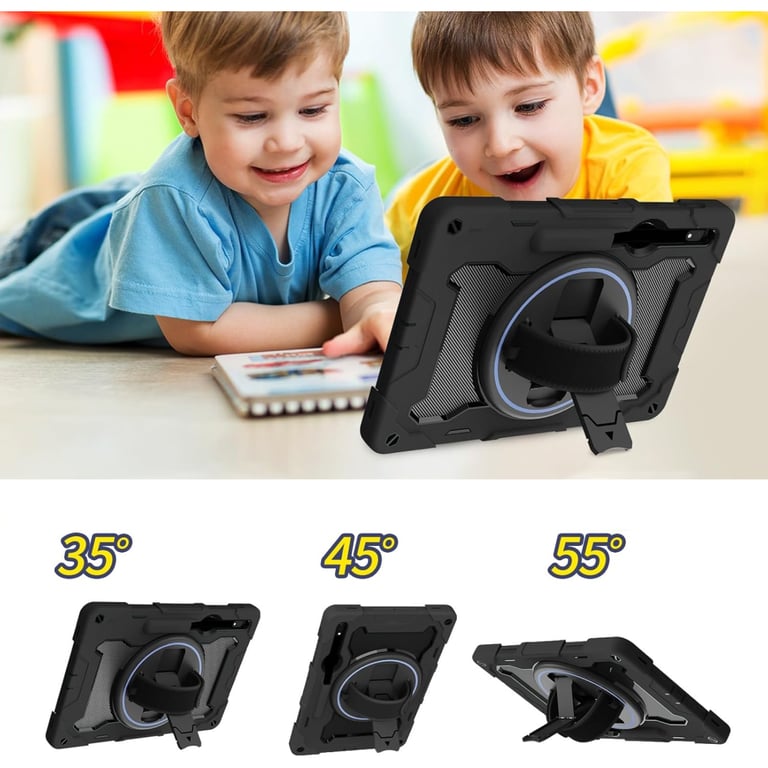Чохол до планшета BeCover Samsung Galaxy Tab S9 Plus (SM-X810/SM-X816)/S9 FE Plus (SM-X610/SM-X616) 12.4" Black (712917) - фото 4