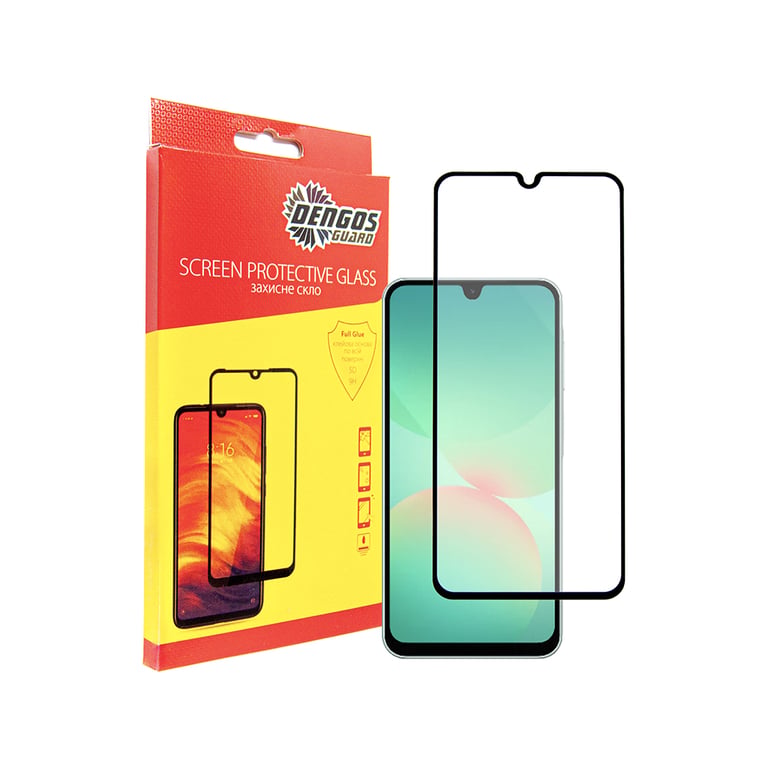 Скло захисне Dengos Full Glue Samsung Galaxy A26 5G (black) (TGFG-386) - фото 1