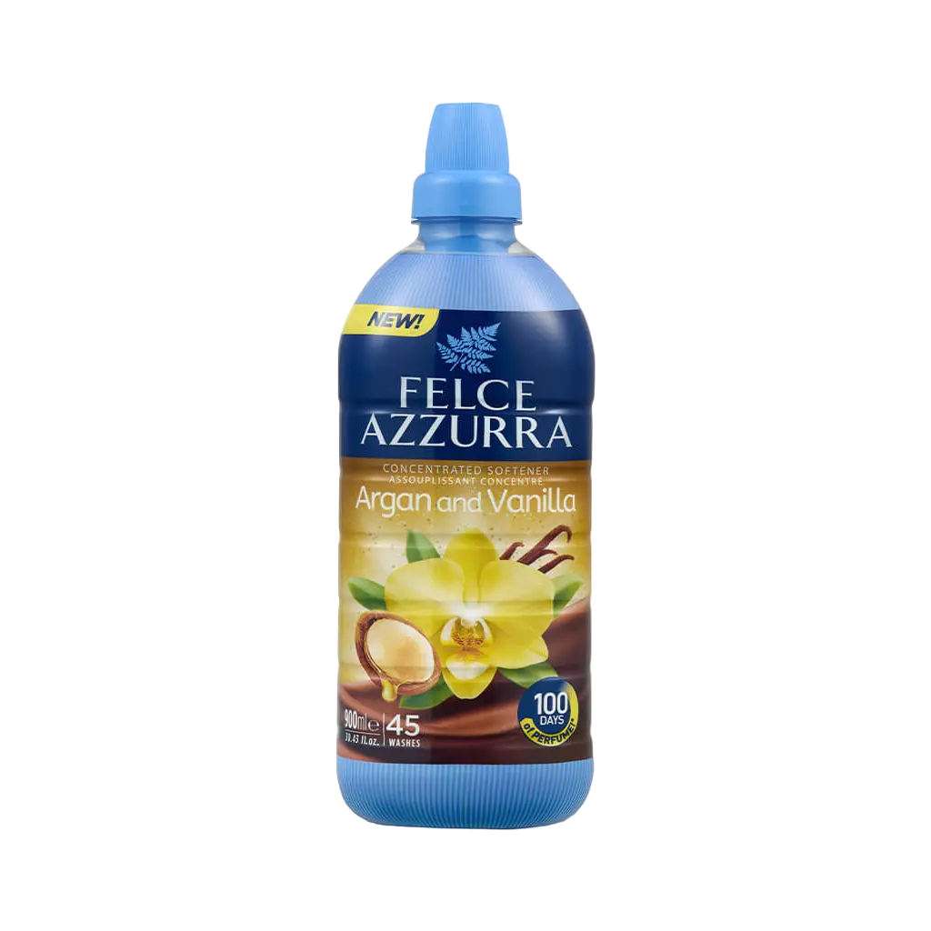 Кондиціонер для білизни Felce Azzurra Argan & Vanilla Концентрований пом'якшувач 900 мл (8001280413346) - фото 1 Кондиціонер для білизни Felce Azzurra Argan & Vanilla Концентрований пом'якшувач 900 мл (8001280413346) - фото 1