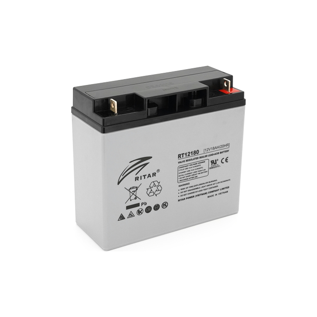 Батарея до ДБЖ Ritar RT12180GL5, 12V 18.0Ah (RT12180GL5) - фото 1