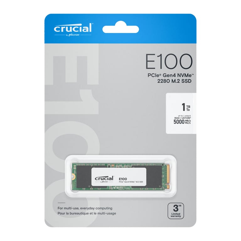 Накопичувач SSD M.2 2280 1TB E100 Micron (CT1000E100SSD8) - фото 4