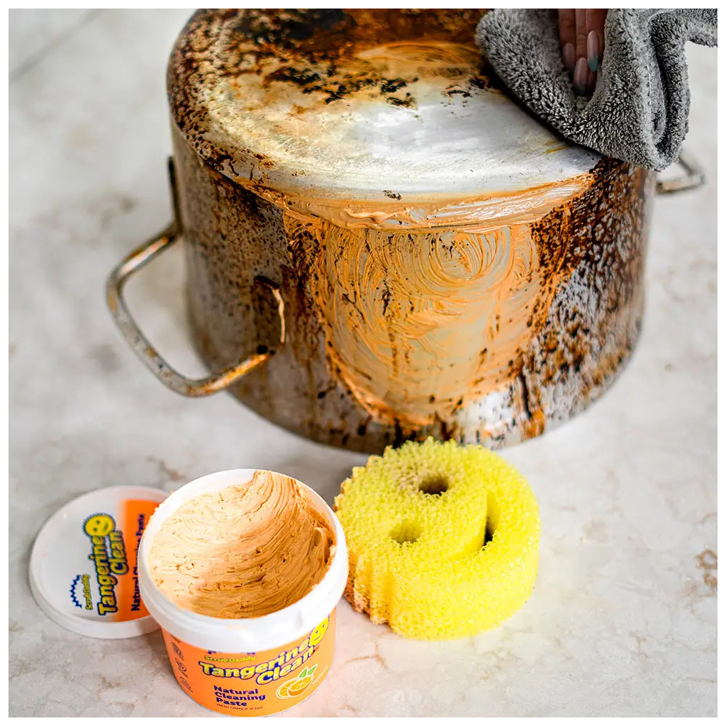 Крем для чищення кухні Scrub Daddy Tangerine Clean Paste Універсальна паста 500 г (5999546883787) - фото 4 Крем для чищення кухні Scrub Daddy Tangerine Clean Paste Універсальна паста 500 г (5999546883787) - фото 4