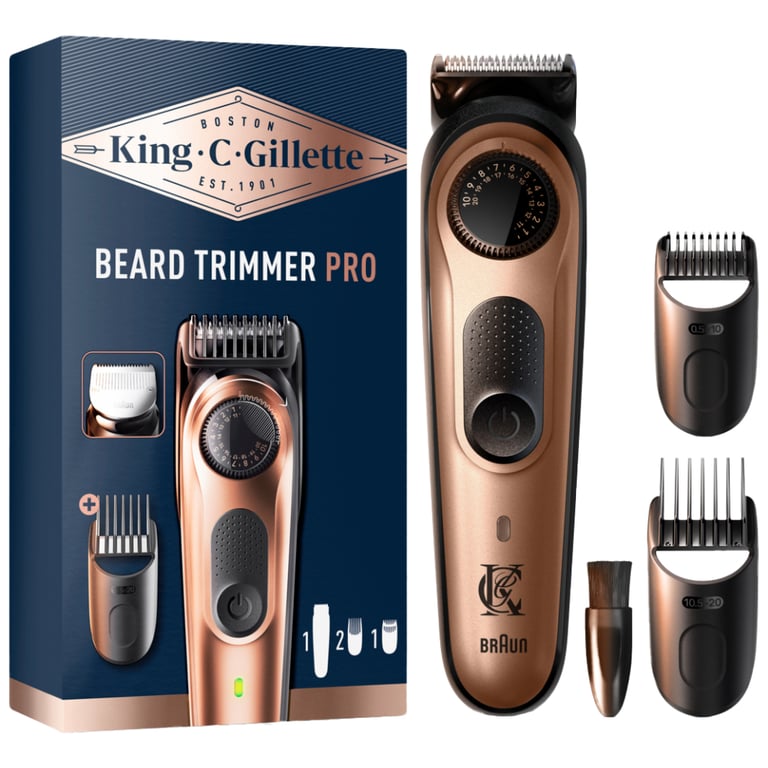 Тример Gillette King C. Beard Trimmer Pro Для бороди (8700216659659) - фото 1