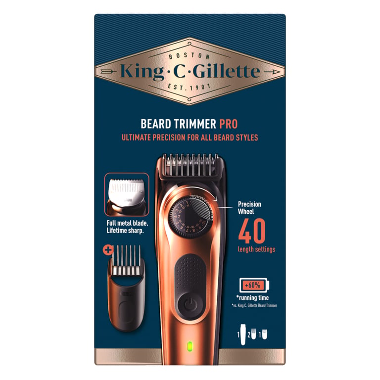 Тример Gillette King C. Beard Trimmer Pro Для бороди (8700216659659) - фото 2