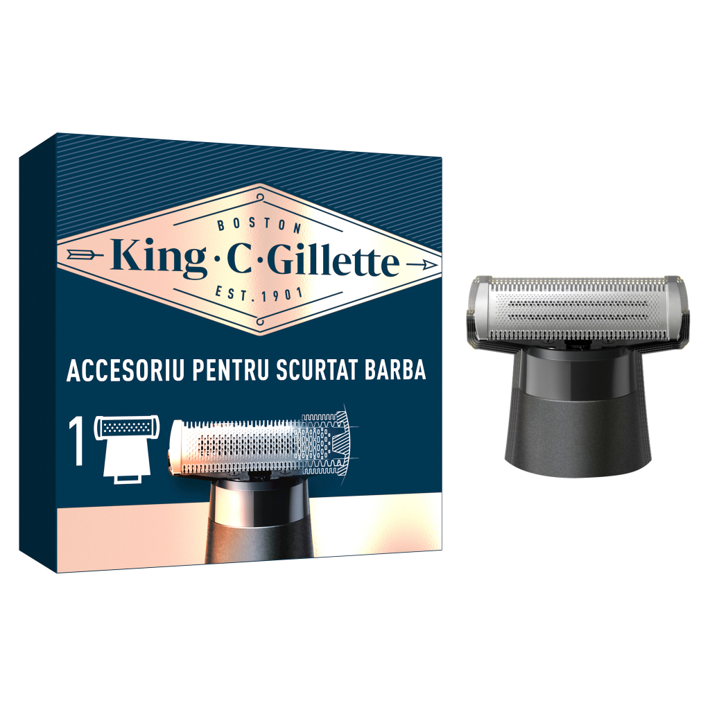 Аксесуари до машинок для стрижки Gillette King C. Gillette Style Master Blade Насадка на тример для бороди (7702018602148) - фото 1 Аксесуари до машинок для стрижки Gillette King C. Gillette Style Master Blade Насадка на тример для бороди (7702018602148) - фото 1