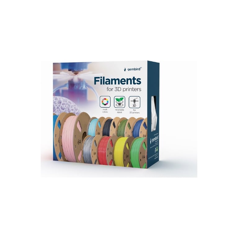 Пластик для 3D-принтера Gembird PLA+, 1.75 мм, 1 kg, green (3DP-PLA+1.75-02-G) - фото 2