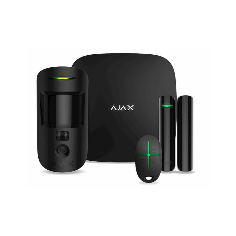 Комплект охоронної сигналізації Ajax StarterKit Cam HDR black - фото 1