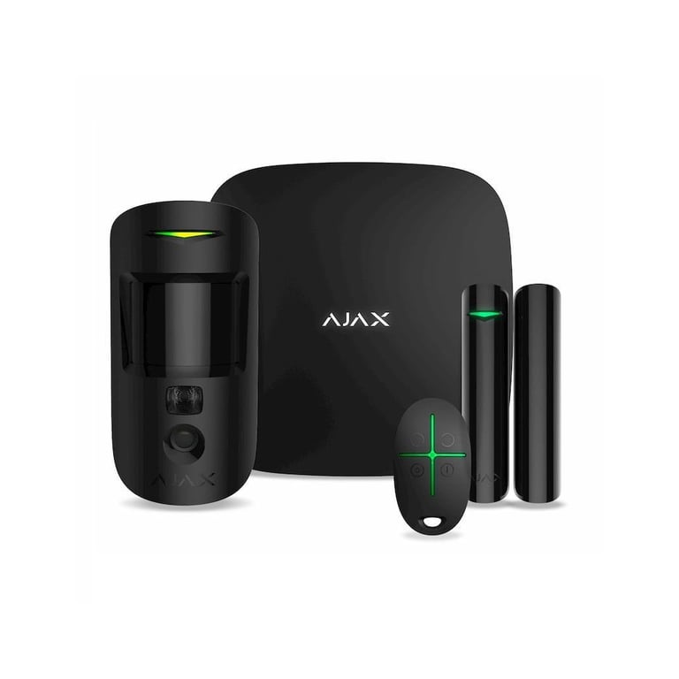 Комплект охоронної сигналізації Ajax StarterKit Cam Plus HDR black - фото 1