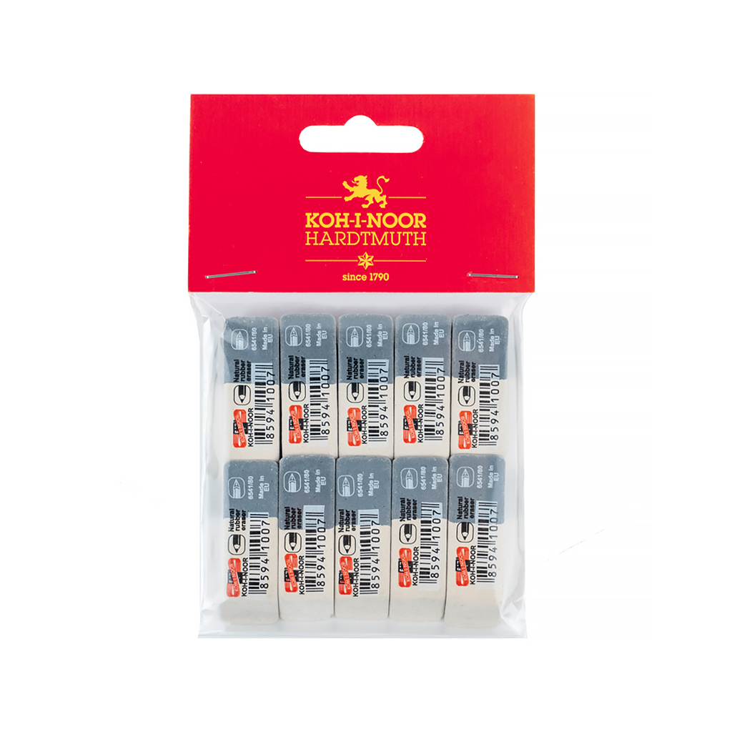 Гумка Koh-i-Noor комбінована SunPearl (полібег 10 шт) (6541/80/10/P) - фото 2 Гумка Koh-i-Noor комбінована SunPearl (полібег 10 шт) (6541/80/10/P) - фото 2