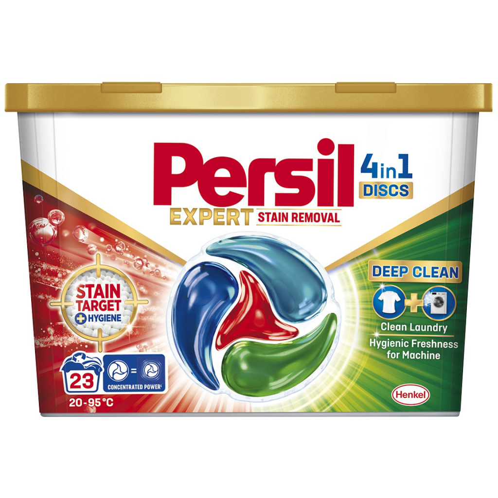 Капсули для прання Persil 4in1 Discs Expert Stain Removal Deep Clean 23 шт. (9000101829037) - фото 1