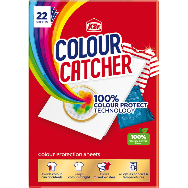 Серветки для прання K2r Colour Catcher Кольоропоглинаючі 22 шт. (9000101822427) - фото 1