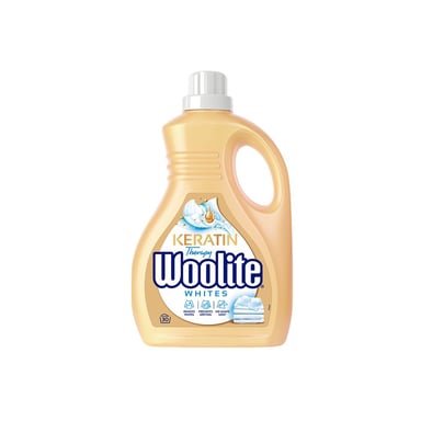 Гель для прання Woolite Для світлих та білих тканин З кератином 1.8 л (5908252004553) - фото 1