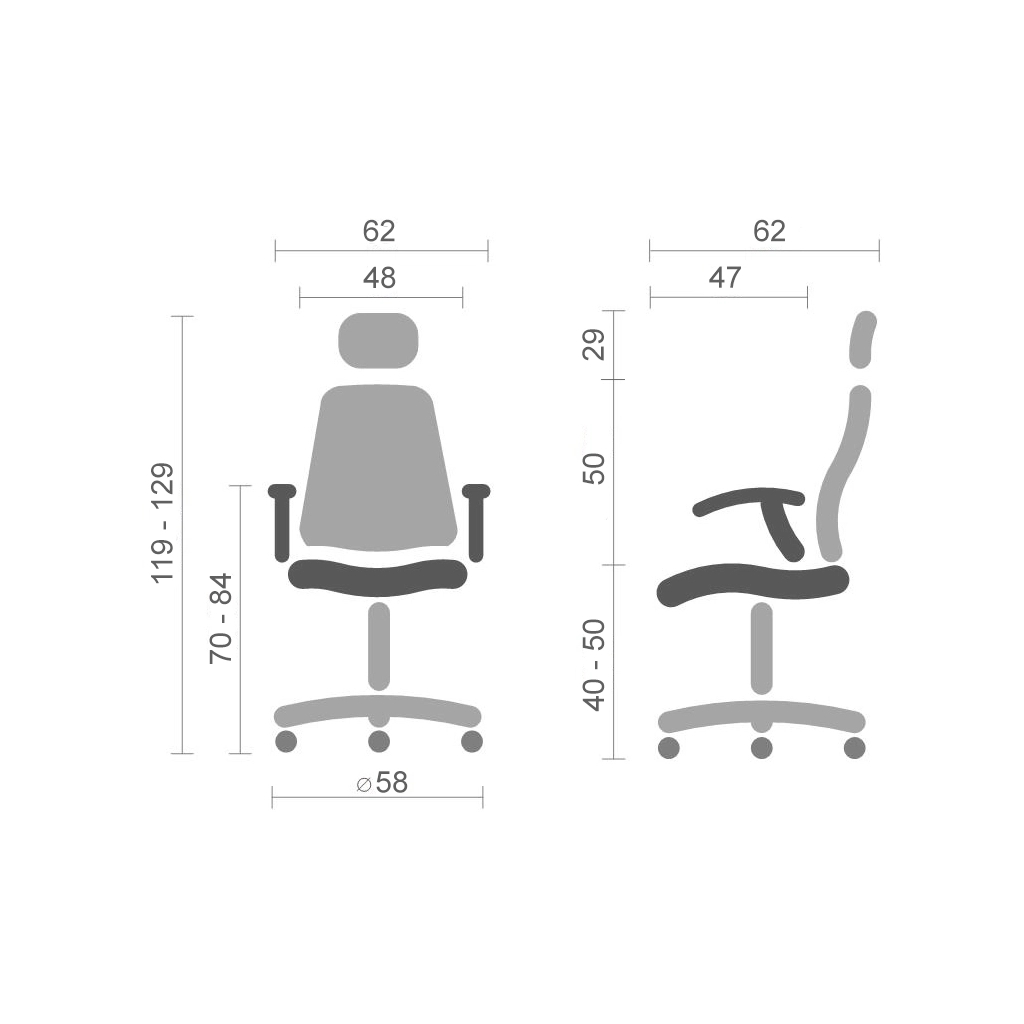 Офісне крісло Barsky Mesh Office BM-10 (BM-10) - фото 8 Офісне крісло Barsky Mesh Office BM-10 (BM-10) - фото 8