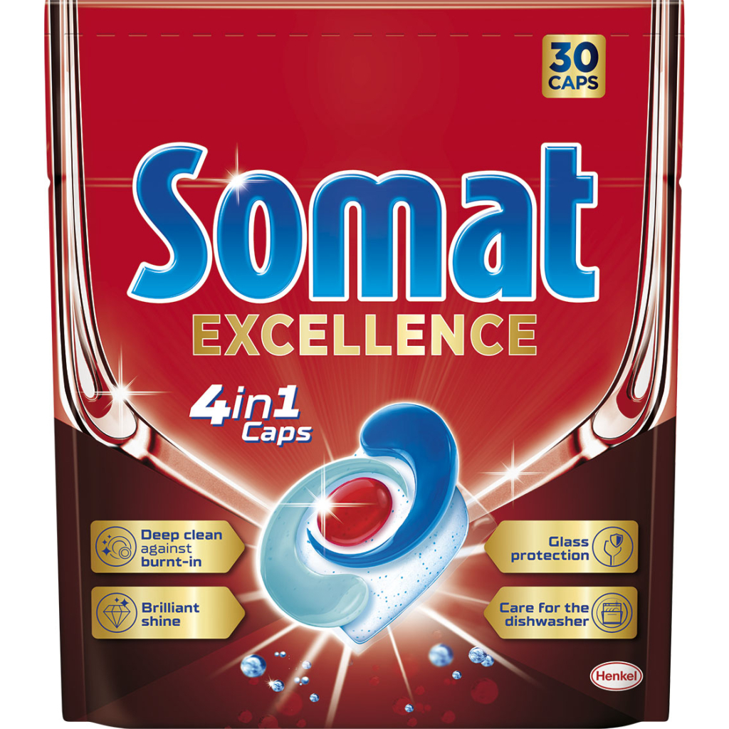 Таблетки для посудомийних машин Somat Excellence 30 шт. (9000101808292) - фото 1 Таблетки для посудомийних машин Somat Excellence 30 шт. (9000101808292) - фото 1