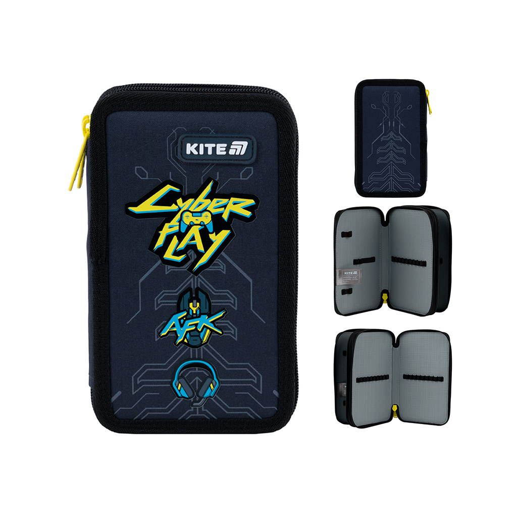 Пенал Kite 623 Cyber, 2 відділення (K25-623-4) Пенал Kite 623 Cyber, 2 відділення (K25-623-4)