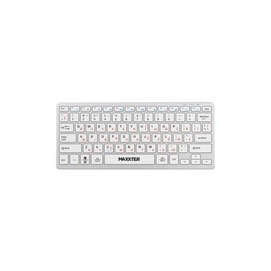 Клавіатура Maxxter KBW-C01S-UA Wireless UA White (KBW-C01S-UA) - фото 1