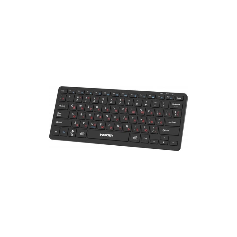 Клавіатура Maxxter KBW-C01B-UA Wireless UA Black (KBW-C01B-UA) - фото 2