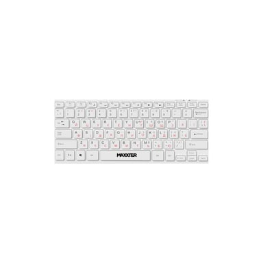 Клавіатура Maxxter KBM-C01W-UA USB UA White (KBM-C01W-UA)