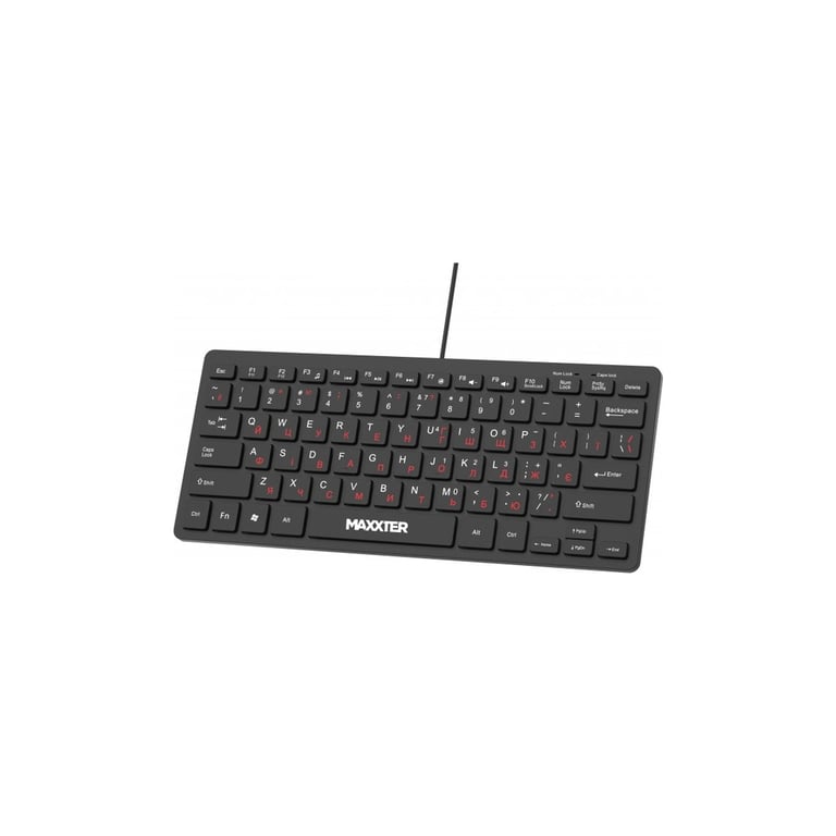 Клавіатура Maxxter KBM-C01B-UA USB UA Black (KBM-C01B-UA) - фото 2