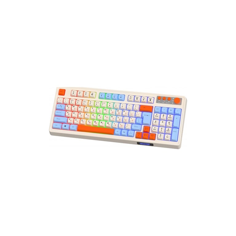 Клавіатура Maxxter KBGW-3C01-UA Wireless UA White (KBGW-3C01-UA) - фото 2