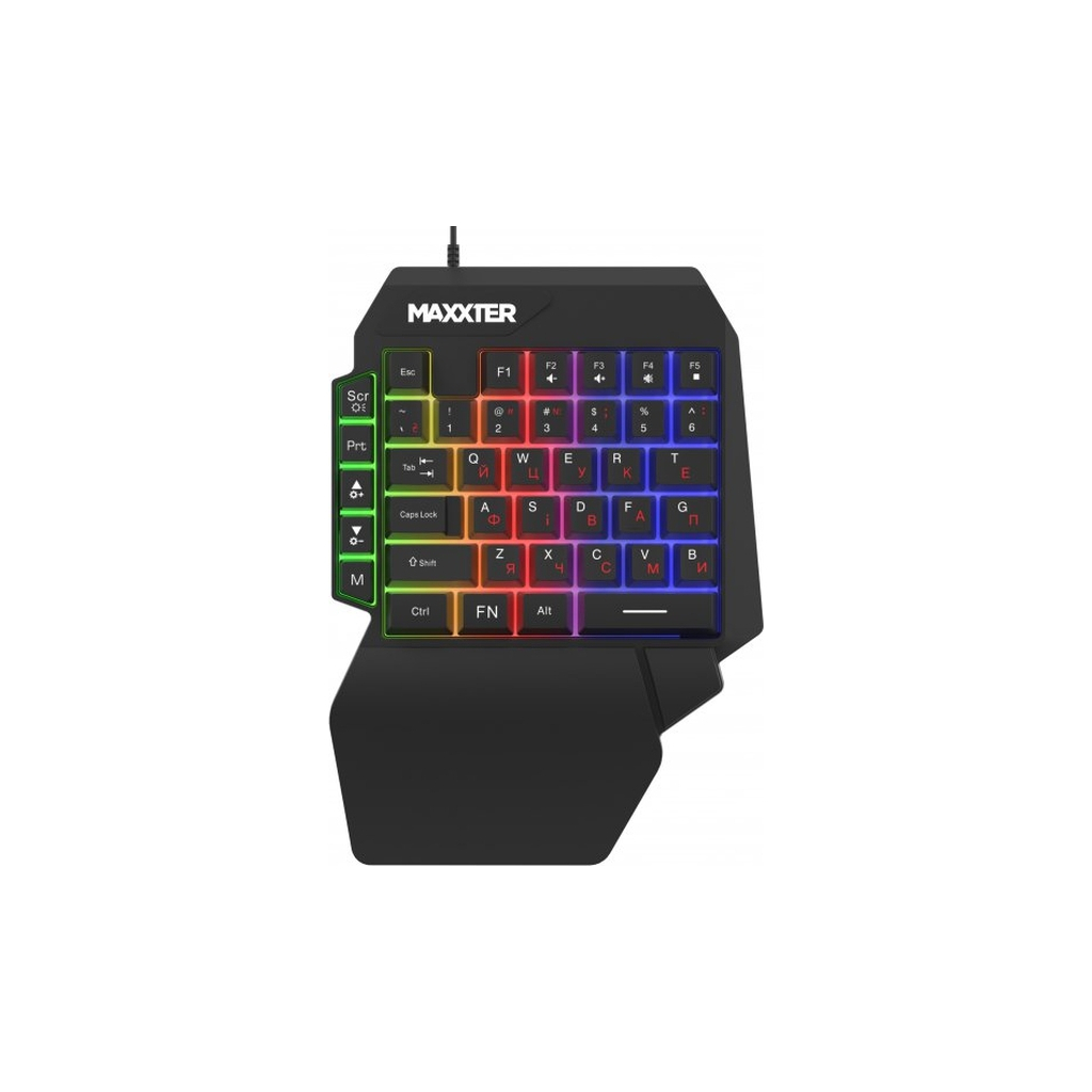 Клавіатура Maxxter KBG-OH-01B-UA USB UA Black (KBG-OH-01B-UA) - фото 1
