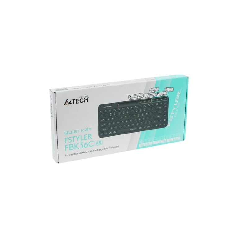 Клавіатура A4Tech FBK36C Wireless/Bluetooth Black (4711421000222) - фото 7