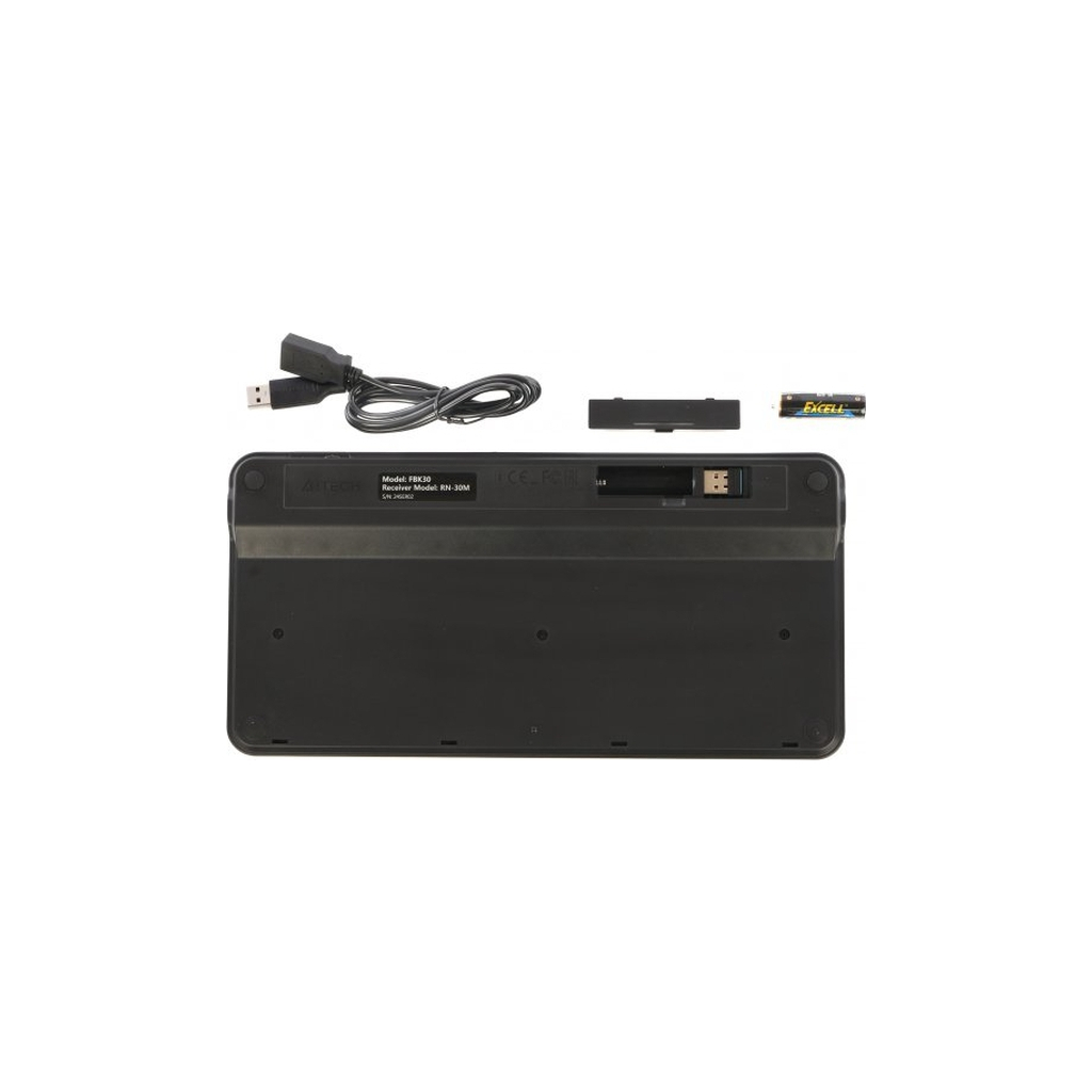 Клавіатура A4Tech FBK30 Wireless/Bluetooth Black (4711421972499) - фото 6 Клавіатура A4Tech FBK30 Wireless/Bluetooth Black (4711421972499) - фото 6