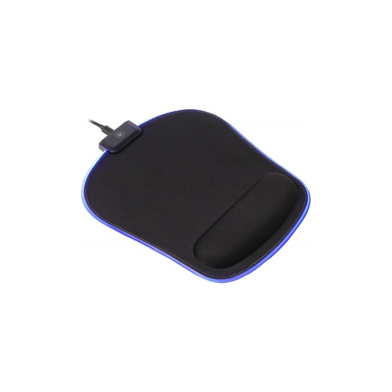 Килимок для мишки Maxxter MMP-LEDPAD-BK RGB Black (MMP-LEDPAD-BK) - фото 1