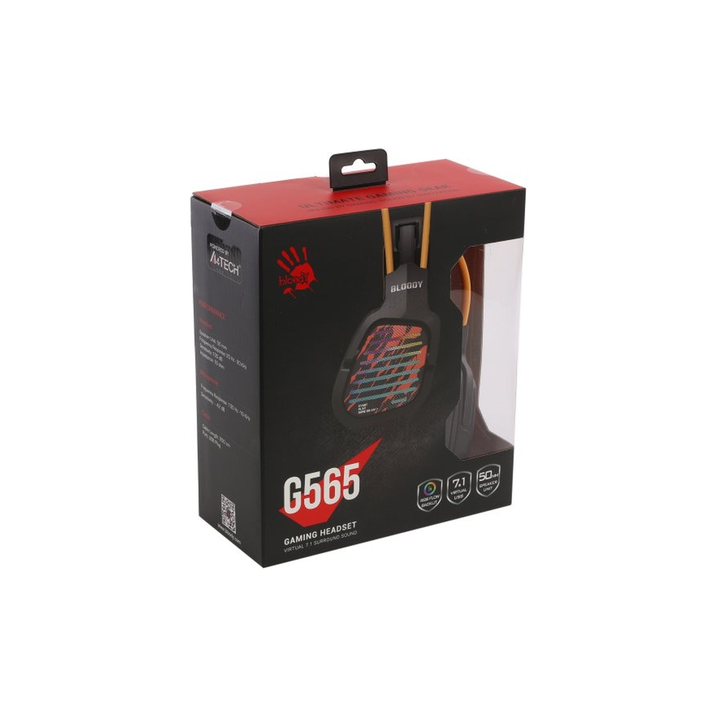 Навушники A4Tech Bloody G565 RGB Hi Fi 7.1 Black (4711421001960) - фото 7 Навушники A4Tech Bloody G565 RGB Hi Fi 7.1 Black (4711421001960) - фото 7