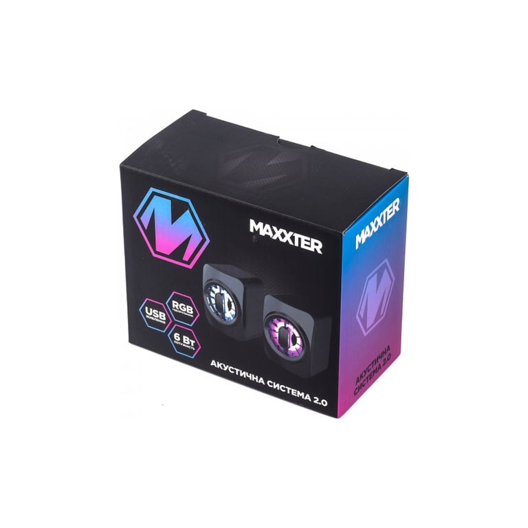 Акустична система Maxxter CSP-U005RGB USB Black (CSP-U005RGB) - фото 5