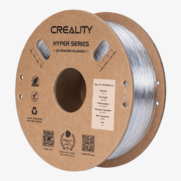 Пластик для 3D-принтера Creality Hyper PC 1кг, 1.75мм, transparent (3301070013) - фото 2
