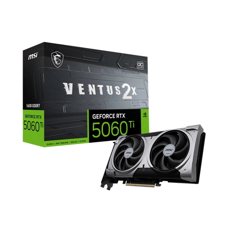 Відеокарта MSI GeForce RTX5060Ti 16Gb VENTUS 2X OC PLUS (RTX 5060 Ti 16G VENTUS 2X OC PLUS) - фото 5