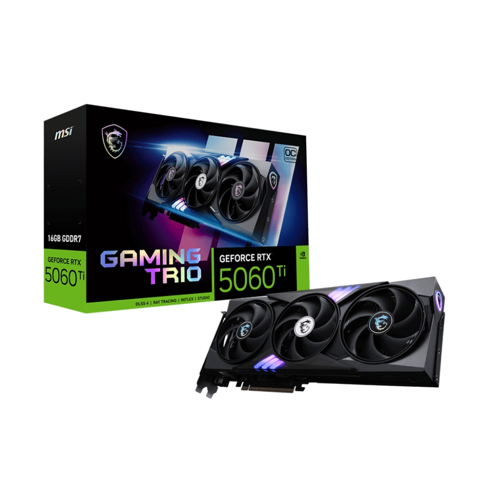 Відеокарта MSI GeForce RTX5060Ti 16Gb GAMING TRIO OC (RTX 5060 Ti 16G GAMING TRIO OC) - фото 5 Відеокарта MSI GeForce RTX5060Ti 16Gb GAMING TRIO OC (RTX 5060 Ti 16G GAMING TRIO OC) - фото 5
